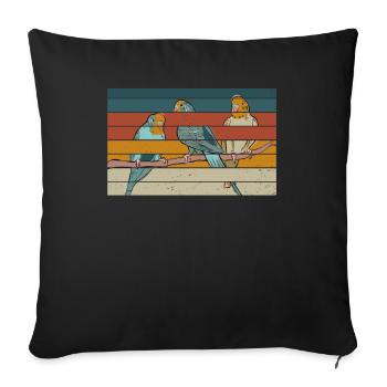 Bird Watching Birder Ornithologist Bird Lover - Sofa pillowcase 17,3'' x 17,3'' (45 x 45 cm) - black - Front
