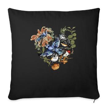 Bird Watching Birder Ornithologist Bird Lover - Sofa pillowcase 17,3'' x 17,3'' (45 x 45 cm) - black - Front