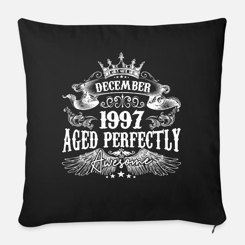 Dezember 1997 Geburtstag 1997 Dezember - Sofakissenbezug 45 x 45 cm - Schwarz