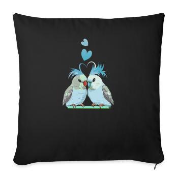 Bird Watching Birder Ornithologist Bird Lover - Sofa pillowcase 17,3'' x 17,3'' (45 x 45 cm) - black - Front