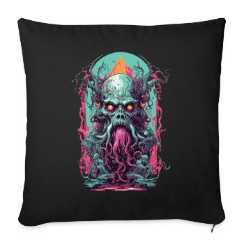 Underworld démons occulte horreur gothique Design - Housse de coussin décorative 45 x 45 cm - noir - Devant