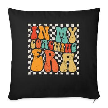 Coach Era Coaching Tees Personnel de l’équipe sportive - Housse de coussin décorative 45 x 45 cm - noir - Devant