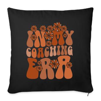 Coach Era Coaching Tees Sports Team Staff - Sofa pillowcase 17,3'' x 17,3'' (45 x 45 cm) - black - Front
