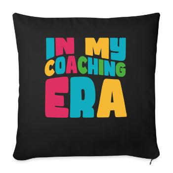 Coach Era Coaching Tees Sports Team Staff - Sofa pillowcase 17,3'' x 17,3'' (45 x 45 cm) - black - Front