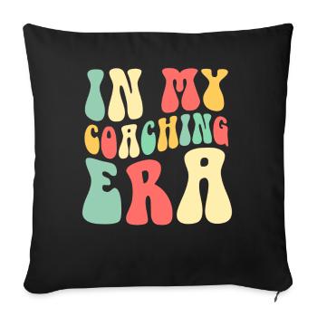 Coach Era Coaching Tees Sports Team Staff - Sofa pillowcase 17,3'' x 17,3'' (45 x 45 cm) - black - Front