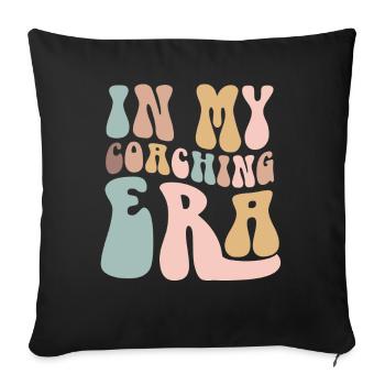 Coach Era Coaching Tees Sports Team Staff - Sofa pillowcase 17,3'' x 17,3'' (45 x 45 cm) - black - Front