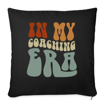 Coach Era Coaching Tees Sports Team Staff - Sofa pillowcase 17,3'' x 17,3'' (45 x 45 cm) - black - Front
