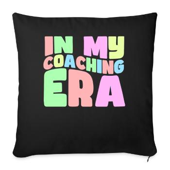 Coach Era Coaching Tees Sports Team Staff - Sofa pillowcase 17,3'' x 17,3'' (45 x 45 cm) - black - Front