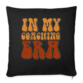 Coach Era Coaching Tees Personnel de l’équipe sportive - Housse de coussin décorative 45 x 45 cm - noir - Devant