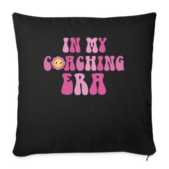 Coach Era Coaching Tees Sports Team Staff - Sofa pillowcase 17,3'' x 17,3'' (45 x 45 cm) - black - Front