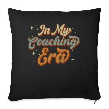 Coach Era Coaching Tees Sports Team Staff - Sofa pillowcase 17,3'' x 17,3'' (45 x 45 cm) - black - Front