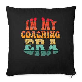 Coach Era Coaching Tees Sports Team Staff - Sofa pillowcase 17,3'' x 17,3'' (45 x 45 cm) - black - Front