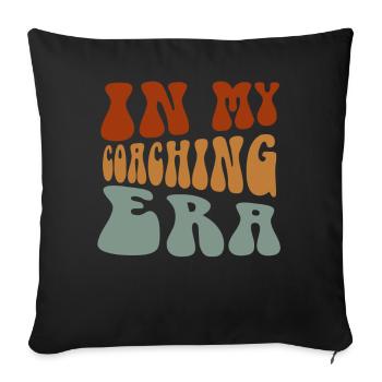 Coach Era Coaching Tees Sports Team Staff - Sofa pillowcase 17,3'' x 17,3'' (45 x 45 cm) - black - Front