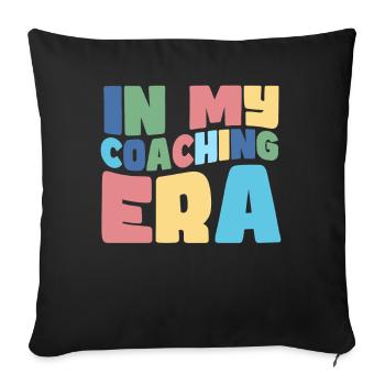 Coach Era Coaching Tees Sports Team Staff - Sofa pillowcase 17,3'' x 17,3'' (45 x 45 cm) - black - Front