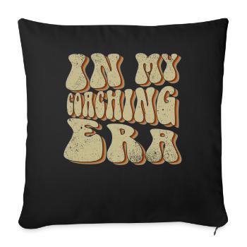 Coach Era Coaching Tees Sports Team Staff - Sofa pillowcase 17,3'' x 17,3'' (45 x 45 cm) - black - Front
