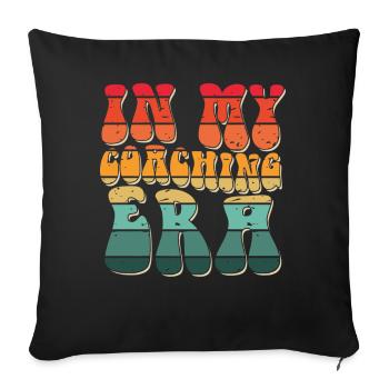 Coach Era Coaching Tees Personnel de l’équipe sportive - Housse de coussin décorative 45 x 45 cm - noir - Devant