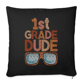 Kindergarten Teacher Funny Student 1st Graduation - Sofa pillowcase 17,3'' x 17,3'' (45 x 45 cm) - black - Front