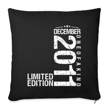 December 2011 December Anniversary December 2011 - Sofa pillowcase 17,3'' x 17,3'' (45 x 45 cm) - black - Front