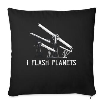 Space Photography Stargazing Telescope Astronomy - Sofa pillowcase 17,3'' x 17,3'' (45 x 45 cm) - black - Front