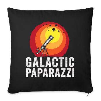 Space Photography Stargazing Telescope Astronomy - Sofa pillowcase 17,3'' x 17,3'' (45 x 45 cm) - black - Front