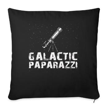 Space Photography Stargazing Telescope Astronomy - Sofa pillowcase 17,3'' x 17,3'' (45 x 45 cm) - black - Front