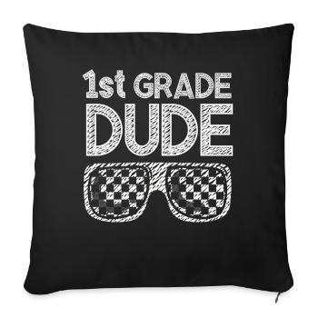 Kindergarten Teacher Funny Student 1st Graduation - Sofa pillowcase 17,3'' x 17,3'' (45 x 45 cm) - black - Front
