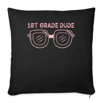 Kindergarten Teacher Funny Student 1st Graduation - Sofa pillowcase 17,3'' x 17,3'' (45 x 45 cm) - black - Front
