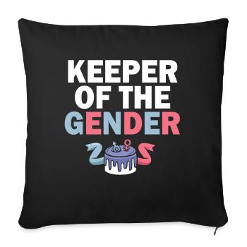 Keeper Of The Gender - Sofa pillowcase 17,3'' x 17,3'' (45 x 45 cm) - black - Front