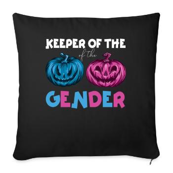 Keeper Of The Gender - Sofa pillowcase 17,3'' x 17,3'' (45 x 45 cm) - black - Front