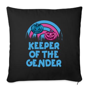Keeper Of The Gender - Sofa pillowcase 17,3'' x 17,3'' (45 x 45 cm) - black - Front