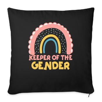 Keeper Of The Gender - Sofa pillowcase 17,3'' x 17,3'' (45 x 45 cm) - black - Front
