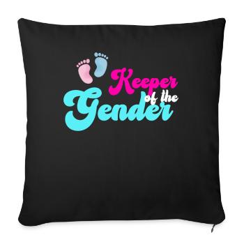 Keeper Of The Gender - Sofa pillowcase 17,3'' x 17,3'' (45 x 45 cm) - black - Front