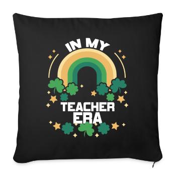 In My Teaching Era Teaching - Sofa pillowcase 17,3'' x 17,3'' (45 x 45 cm) - black - Front