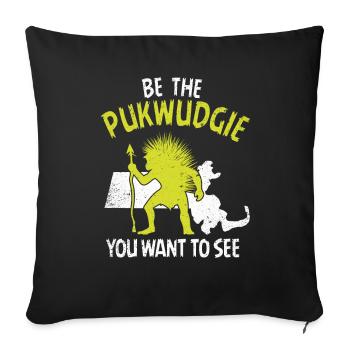 Pukwudgie Cryptid Folklore Myths - Sofa pillowcase 17,3'' x 17,3'' (45 x 45 cm) - black - Front