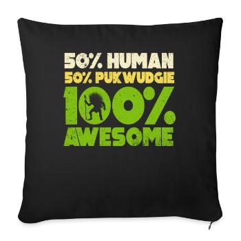 Pukwudgie Kryptide Folklore Mythen - Sofakissenbezug 45 x 45 cm - Schwarz - Vorne