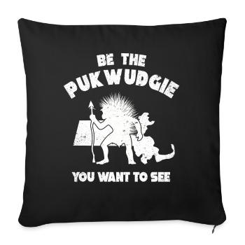 Pukwudgie Cryptid Folklore Myths - Sofa pillowcase 17,3'' x 17,3'' (45 x 45 cm) - black - Front
