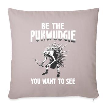 Pukwudgie Cryptid Folklore Myths - Sofa pillowcase 17,3'' x 17,3'' (45 x 45 cm) - light taupe - Front