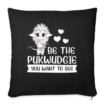 Pukwudgie Cryptid Folklore Myths - Sofa pillowcase 17,3'' x 17,3'' (45 x 45 cm) - black - Front