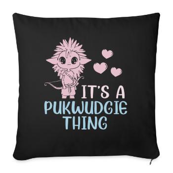 Pukwudgie Cryptid Folklore Myths - Sofa pillowcase 17,3'' x 17,3'' (45 x 45 cm) - black - Front