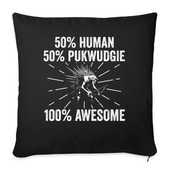 Pukwudgie Kryptide Folklore Mythen - Sofakissenbezug 45 x 45 cm - Schwarz - Vorne