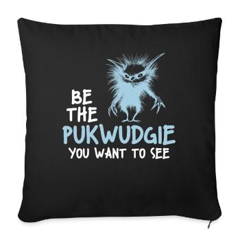 Pukwudgie Cryptid Folklore Myths - Sofa pillowcase 17,3'' x 17,3'' (45 x 45 cm) - black - Front