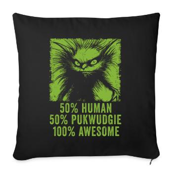 Pukwudgie Cryptid Folklore Myths - Sofa pillowcase 17,3'' x 17,3'' (45 x 45 cm) - black - Front