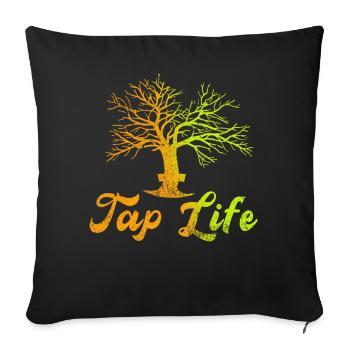Sirop d’érable Tapper Hommes Femmes Automne - Housse de coussin décorative 45 x 45 cm - noir - Devant