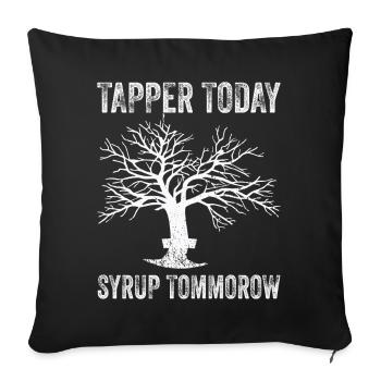 Maple Tree Essence Men Women Funny - Sofa pillowcase 17,3'' x 17,3'' (45 x 45 cm) - black - Front