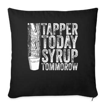 Maple Tree Essence Men Women Funny - Sofa pillowcase 17,3'' x 17,3'' (45 x 45 cm) - black - Front