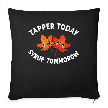 Maple Tree Essence Men Women Funny - Sofa pillowcase 17,3'' x 17,3'' (45 x 45 cm) - black - Front