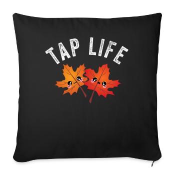 Maple Tapper Syrup Men Women Autumn - Sofa pillowcase 17,3'' x 17,3'' (45 x 45 cm) - black - Front