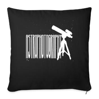 Astronomy Astrophotographer Stargazing - Sofa pillowcase 17,3'' x 17,3'' (45 x 45 cm) - black - Front