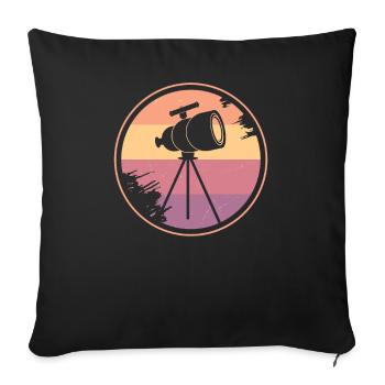 Astronomy Astrophotographer Stargazing - Sofa pillowcase 17,3'' x 17,3'' (45 x 45 cm) - black - Front