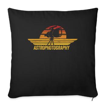 Astronomy Astrophotographer Stargazing - Sofa pillowcase 17,3'' x 17,3'' (45 x 45 cm) - black - Front
